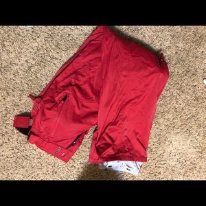 Red Small powder room snowboard pants